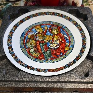 Boxed 70s Limoges Premiere Edition The Adoration Of Kings Collectible Plate